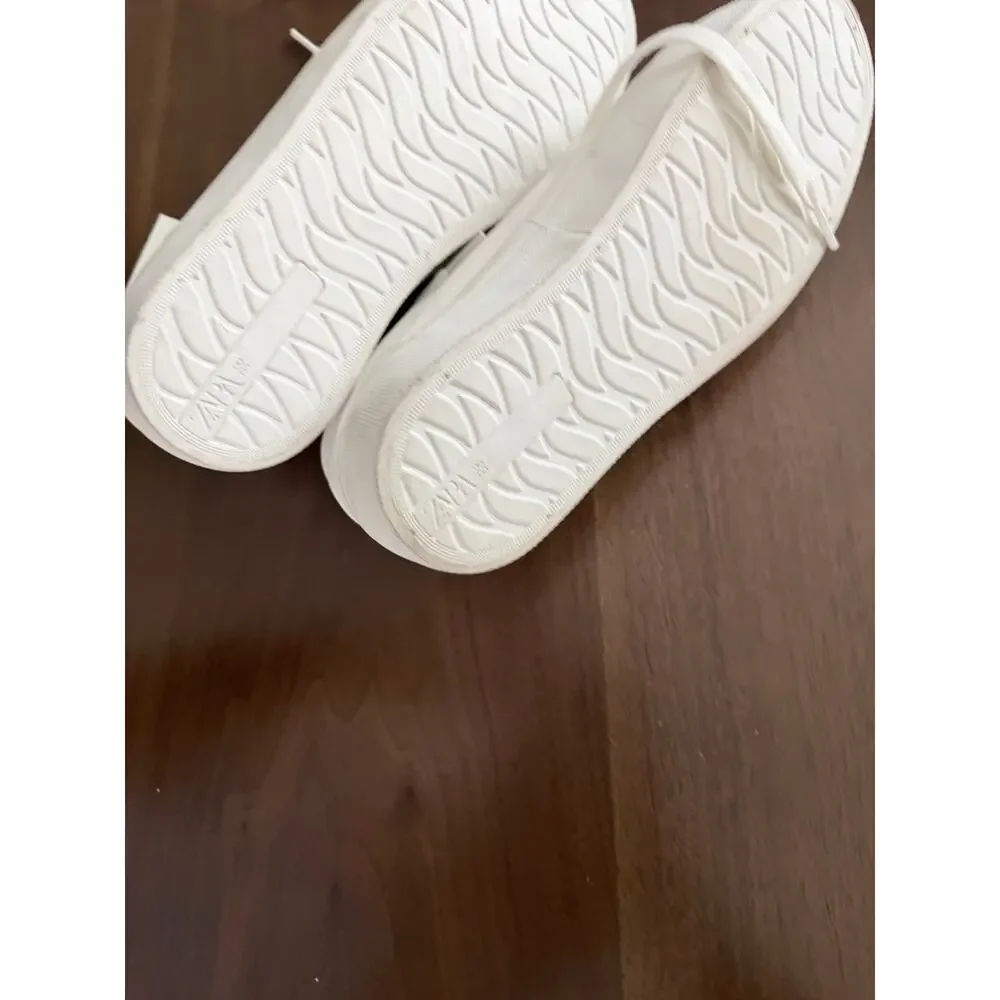 Zara Mens White Casual Sneaker NWT Size 7.5